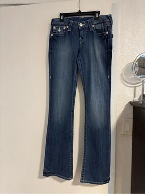 True Religion Women's Medium Blue Flare Jeans